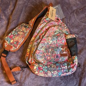 Baosha Multicolor Floral Sling Bag
